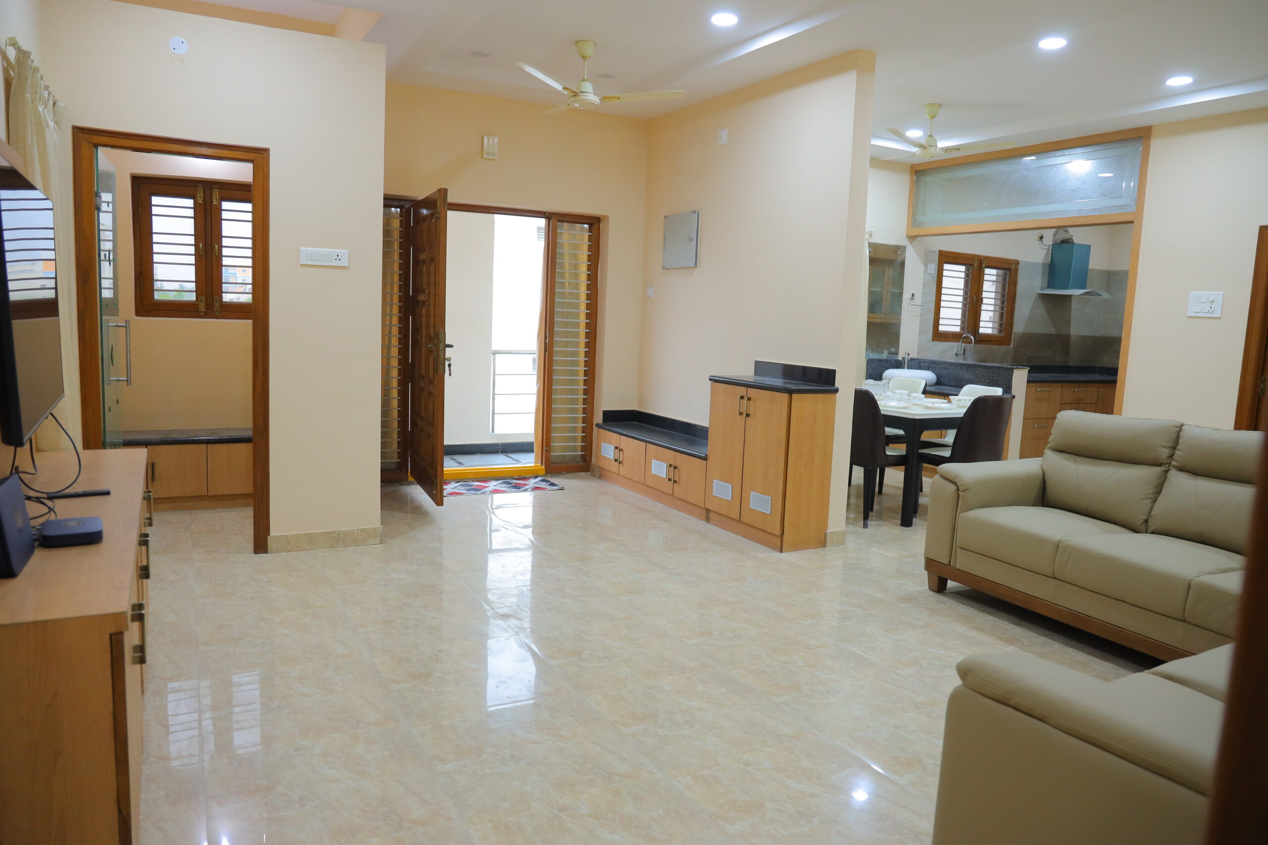 padma homes stay triple bedroom living room